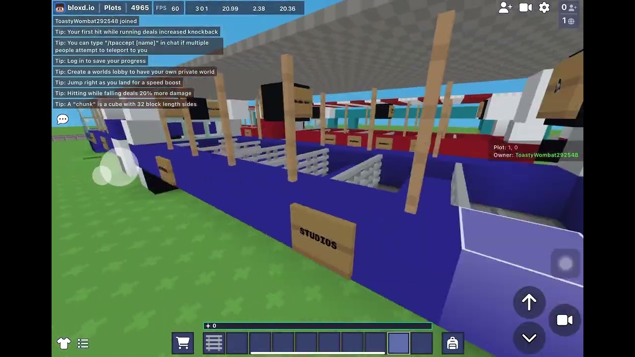 My Universal Studio Tours the original standard livery & the 60th anniversary livery Bloxd.io Build 