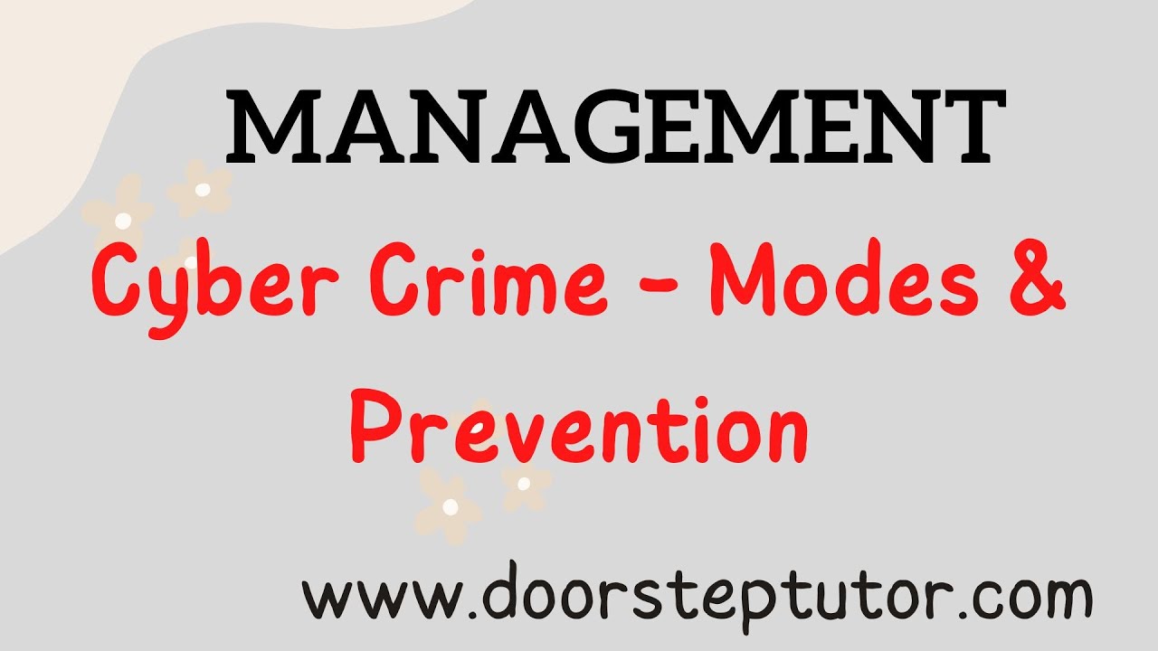 Cyber Crime: Types, Modes, in India & Prevention |Sociology