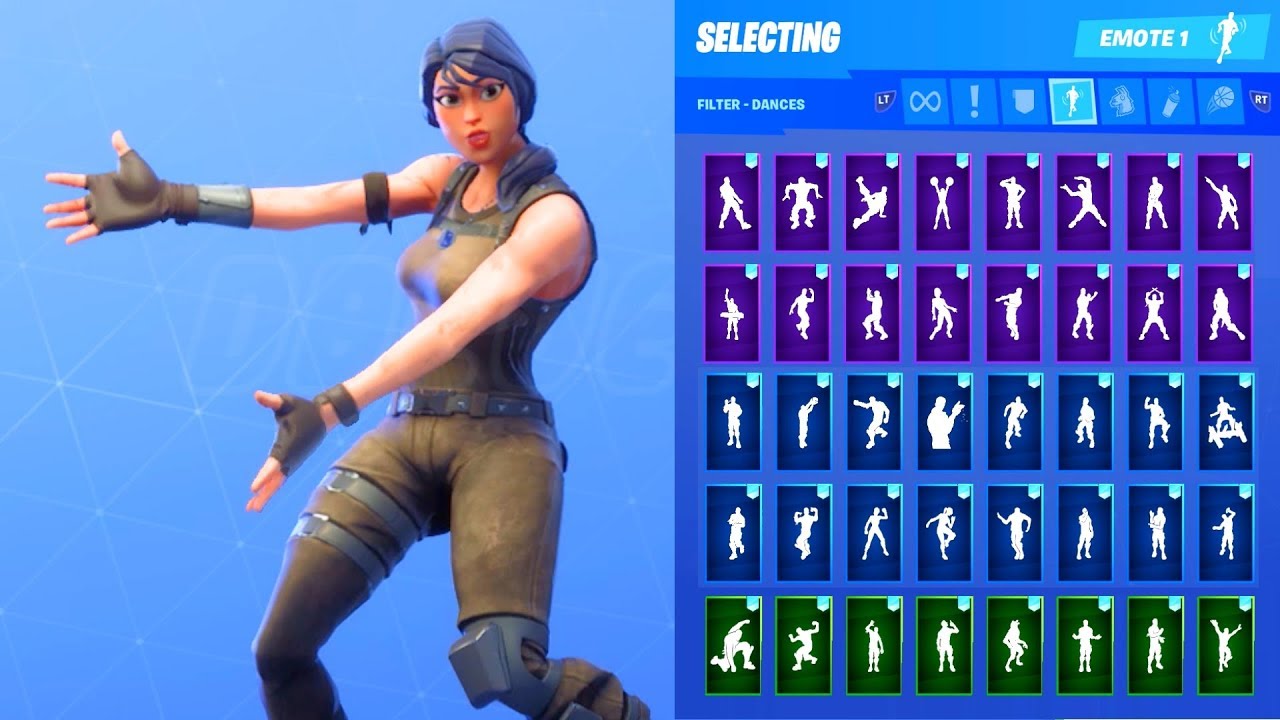 ASSAULT TROOPER SKIN SHOWCASE WITH ALL FORTNITE DANCES & EMOTES