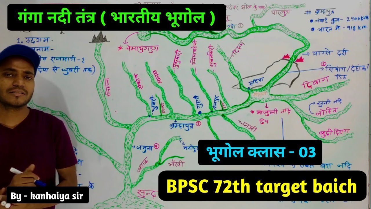 👉 गंगा नदी तंत्र ( भारतीय भूगोल ) ! Ganaga nadi tantra 