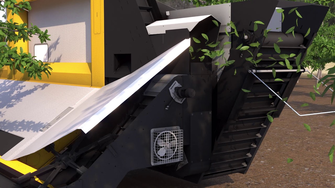 Ten&iacute;as Harvester. Continuous Hopper Discharge System