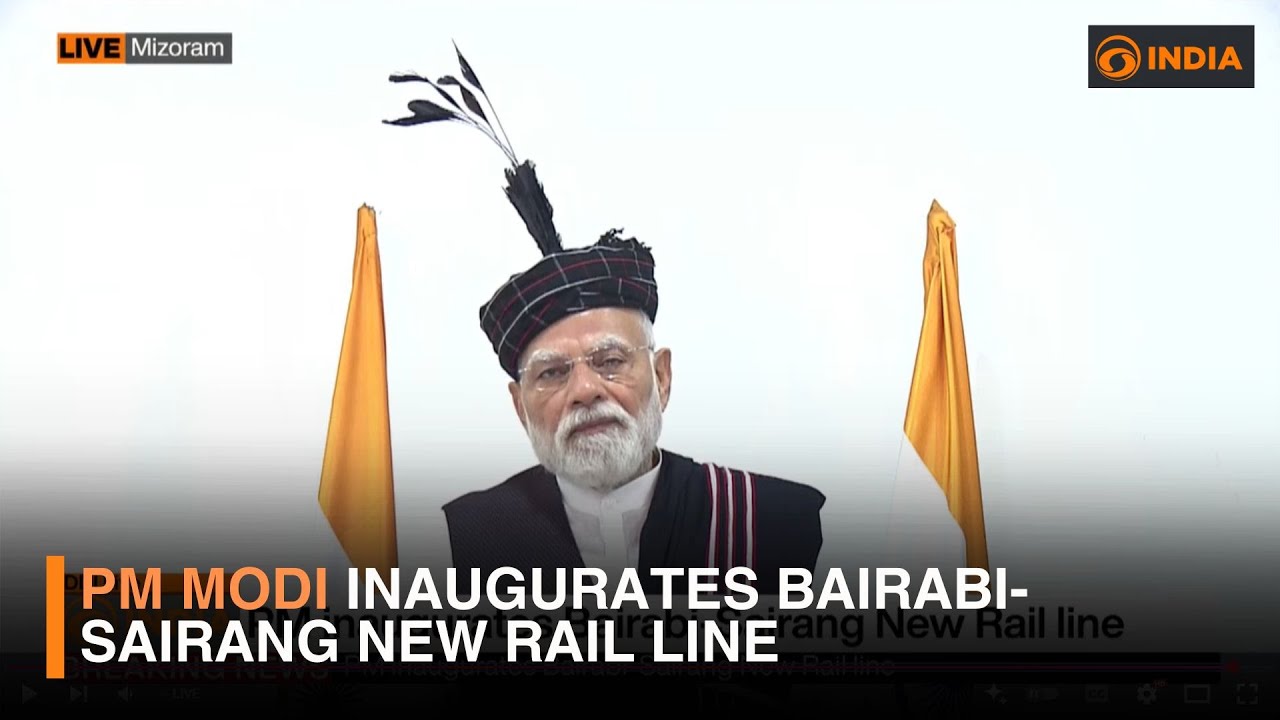 Live: PM inaugurates Bairabi-Sairang New Rail line