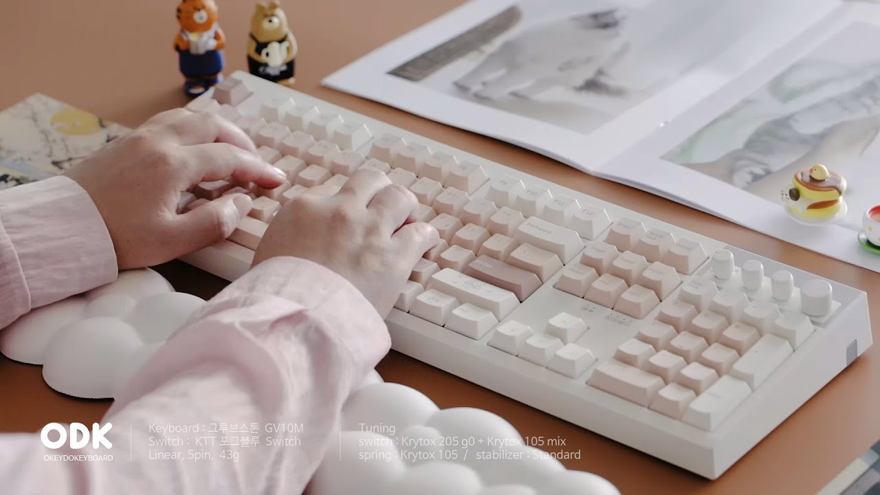 사무용도 8K ! 그루브스톤 GV10M 풀배열 키보드 / 저소음 밀키S