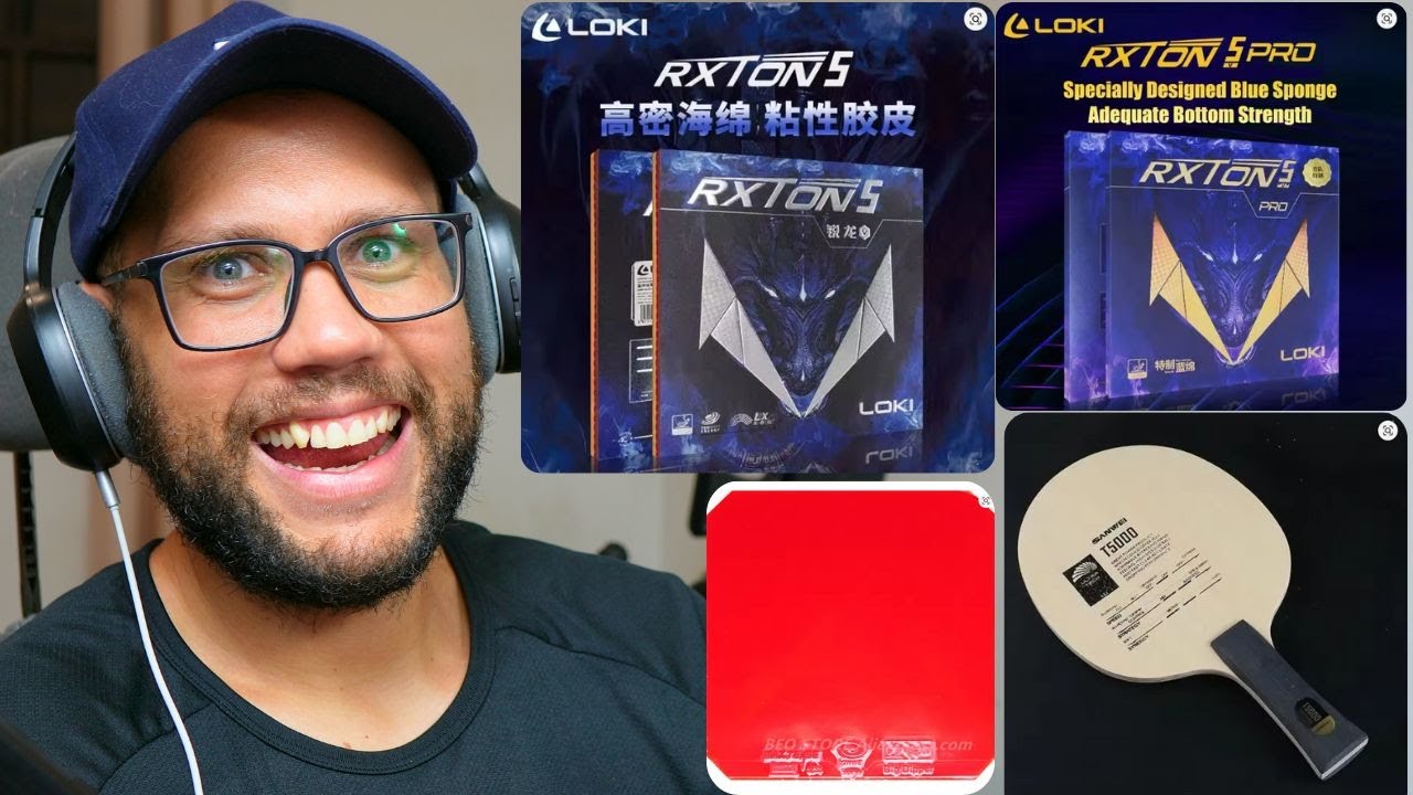 Borracha RXTON 5 e Big Dipper na T5000 Boa Combinação Qual a Dureza da Borracha