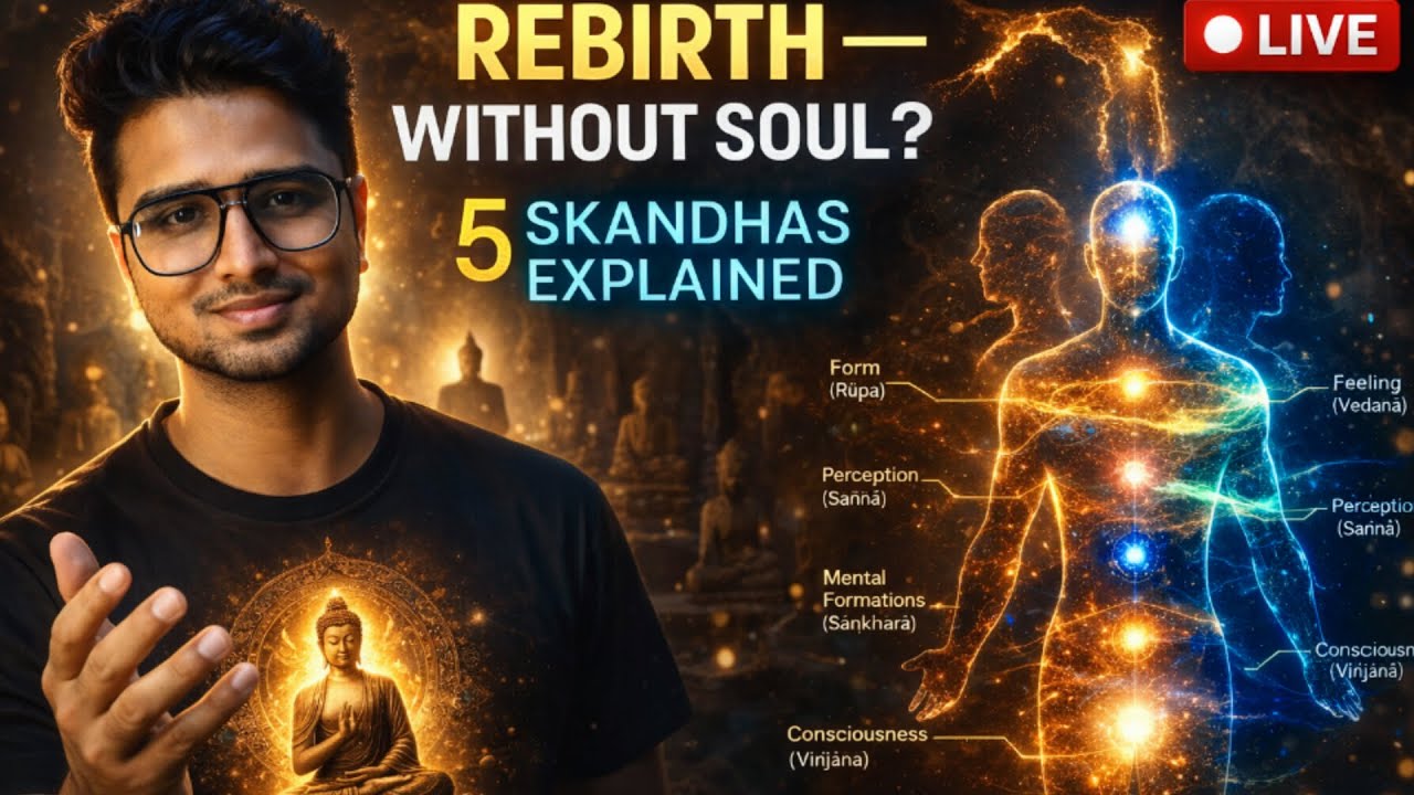 🔴 आत्मा नहीं है तो पुनर्जन्म किसका होता है ? Part 1  | Rebirth without soul in Buddhism