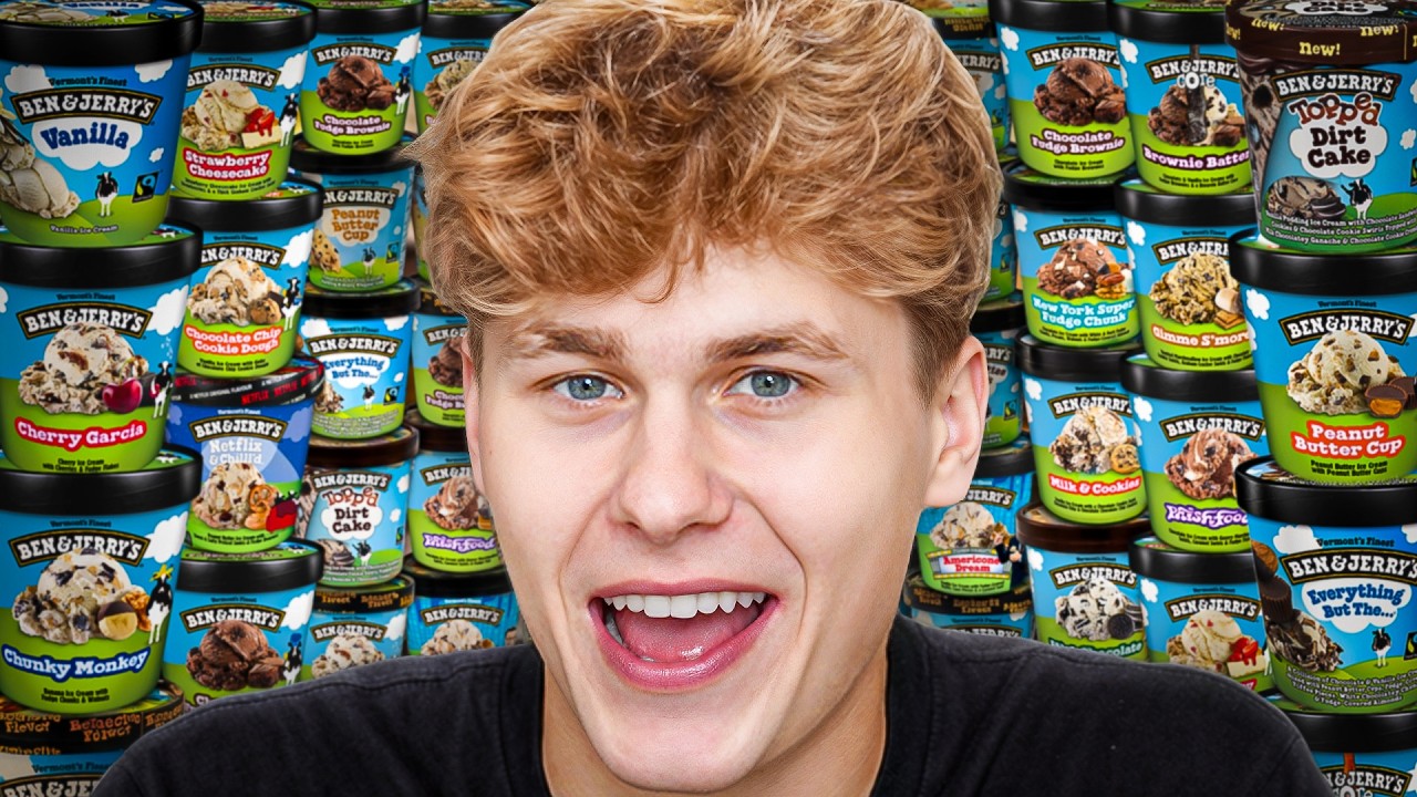 I Tried EVERY Ben & Jerry's Ice Cream Flavor