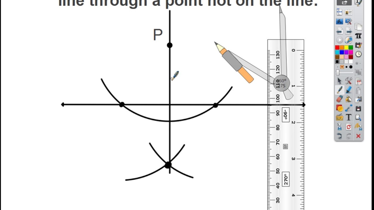 Creating a Perpendicular Line Through a Point Not on the Line