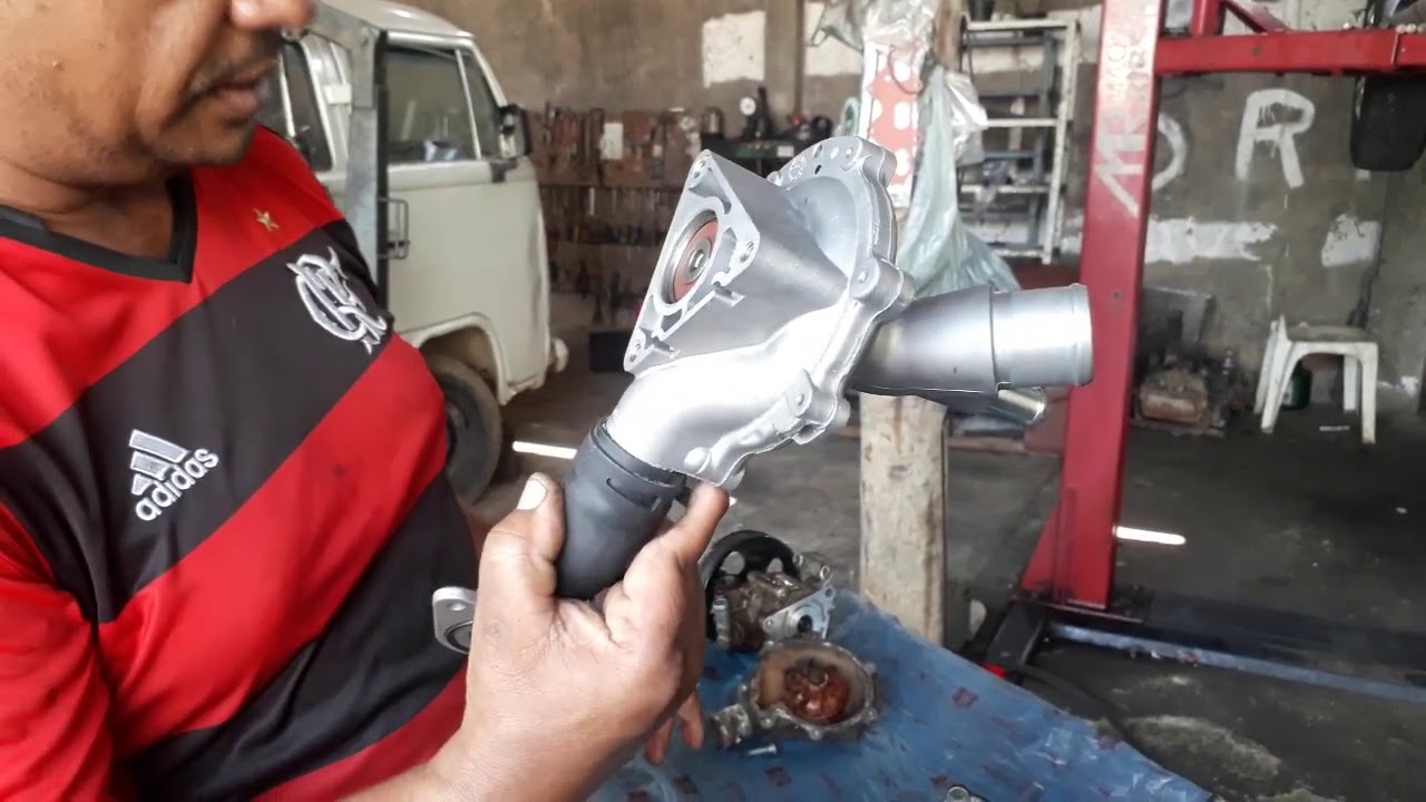 como trocar a bomba d'água da doblo 1.8 motor E TORQ  2015