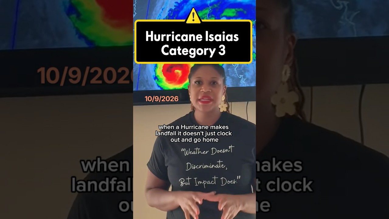 Hurricane Isaias Category 3 Science Lesson with Dr. Jamese Sims 10/9/2026