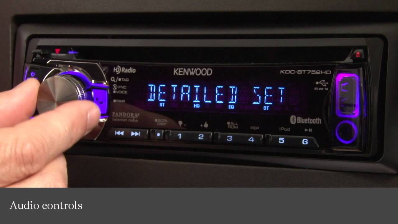 Kenwood KDC-BT752HD CD Receiver Display and Controls Demo | Crutchfield Video