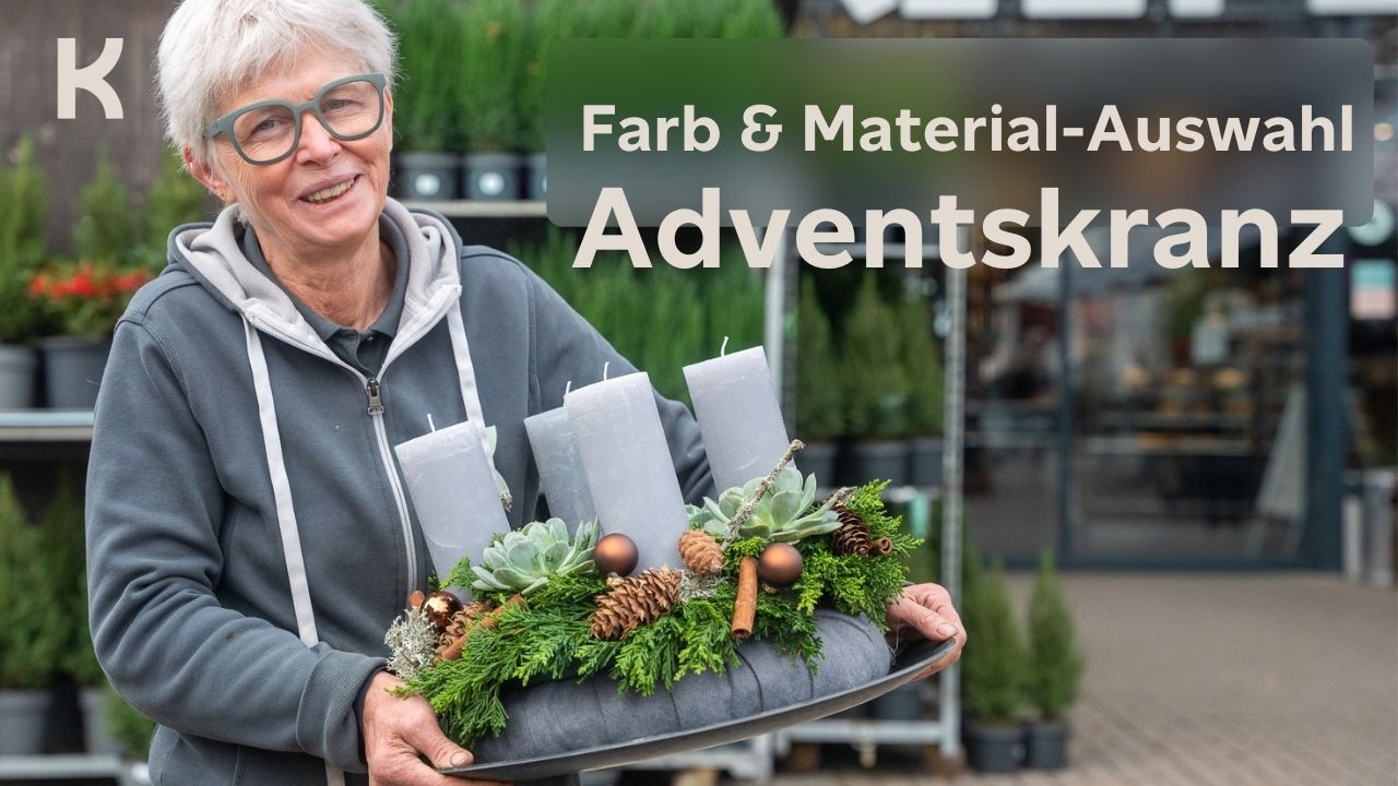 Kreativ einkaufen & Adventskranz gestalten – natürlich abgestimmt & selbst gemacht