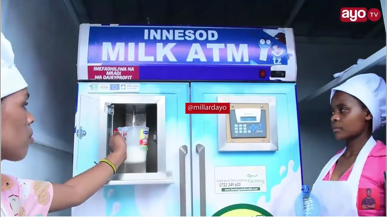 TAZAMA ATM MASHINE YA MAZIWA "UNAINGIZA KIASI CHA HELA INATOA MAZIWA, NI MTAMBO"