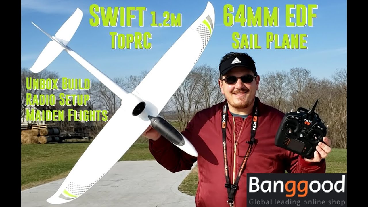 Top RC - Swift EDF Glider - Unbox, Build, Radio Setup, & Flights