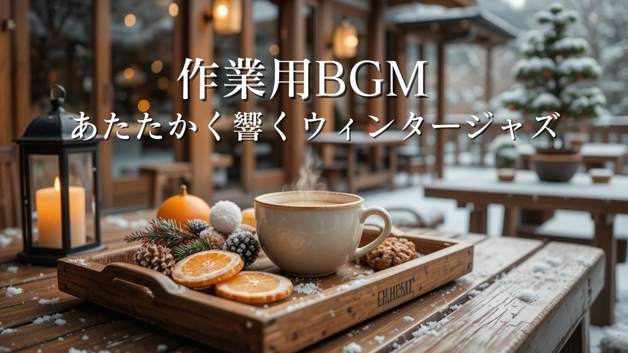 【作業用BGM】あたたかく響くウィンタージャズ｜集中力を引き出す冬カフェBGM ❄️☕Winter Jazz for Focus & Productivity