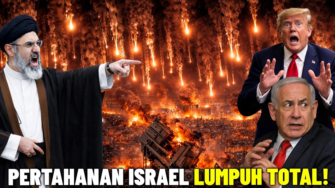 IRON DOME ISRAEL-AS DIPERMALUKAN!? Detik-Detik Air Defense Tak Sanggup Halau Rudal Hypersonic Iran