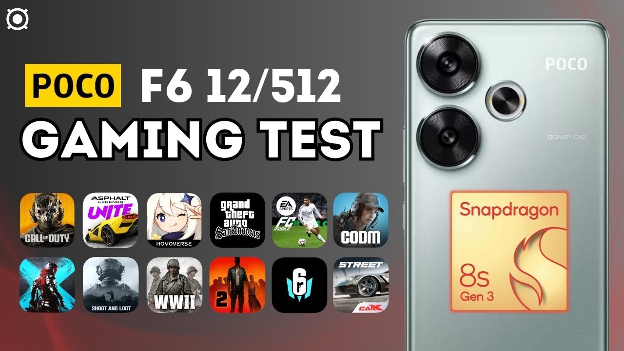 GAMING BARATO! ⭐️ | Poco F6 Gaming Test | Prueba de rendimiento 4K 60FPS