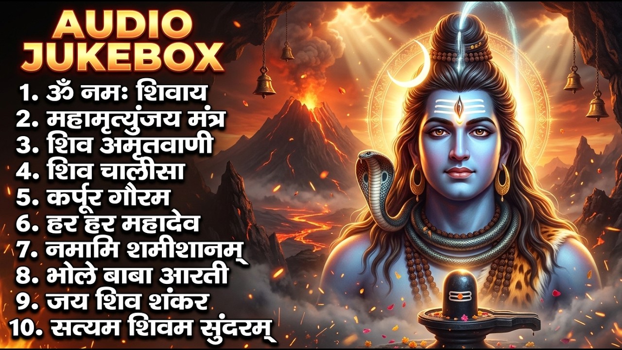 स्पेशल शिव भजन | ॐ नम: शिवाय, कर्पुर गौरम करुणावतारम, आशुतोष शशांक शेखर, शिव अमृतवाणी व शिव चालीसा