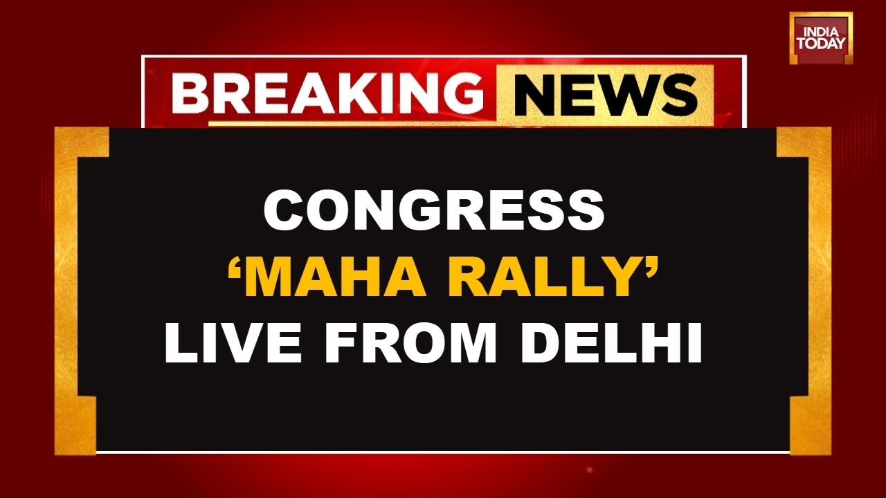 Congress Maha Rally In Delhi LIVE | Mallikarjun Kharge Speaks | Rahul Gandhi | Priyanka Live