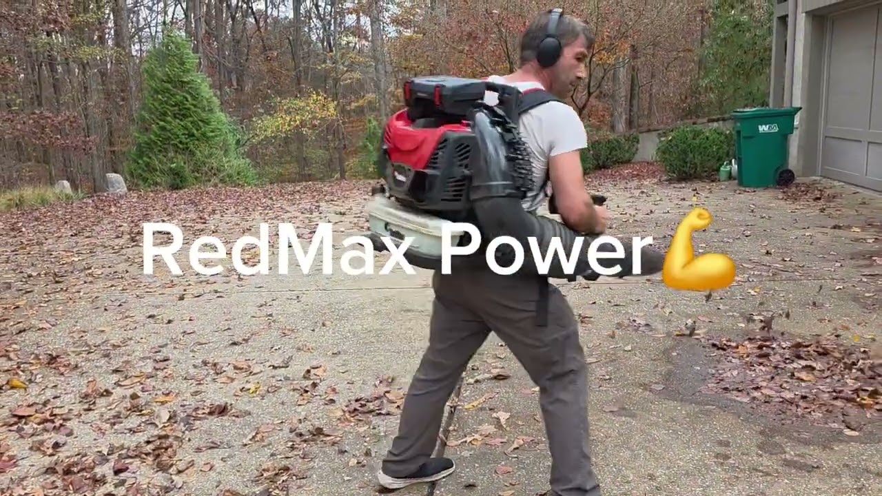 FALL leaf cleaning! 🍂🍁🌿 RedMax EBZ9000 X 2!