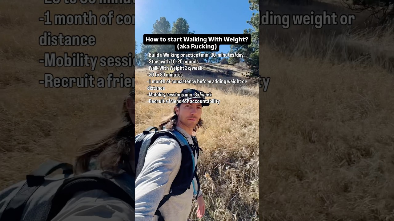 How to Start Walking With Weight? #rucking #weightedvest