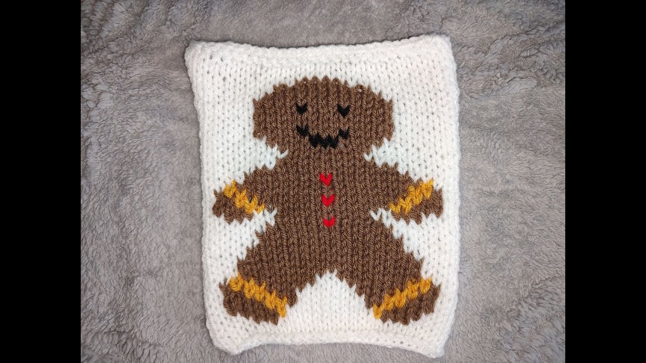 Knitting A Christmas Gingerbread Man