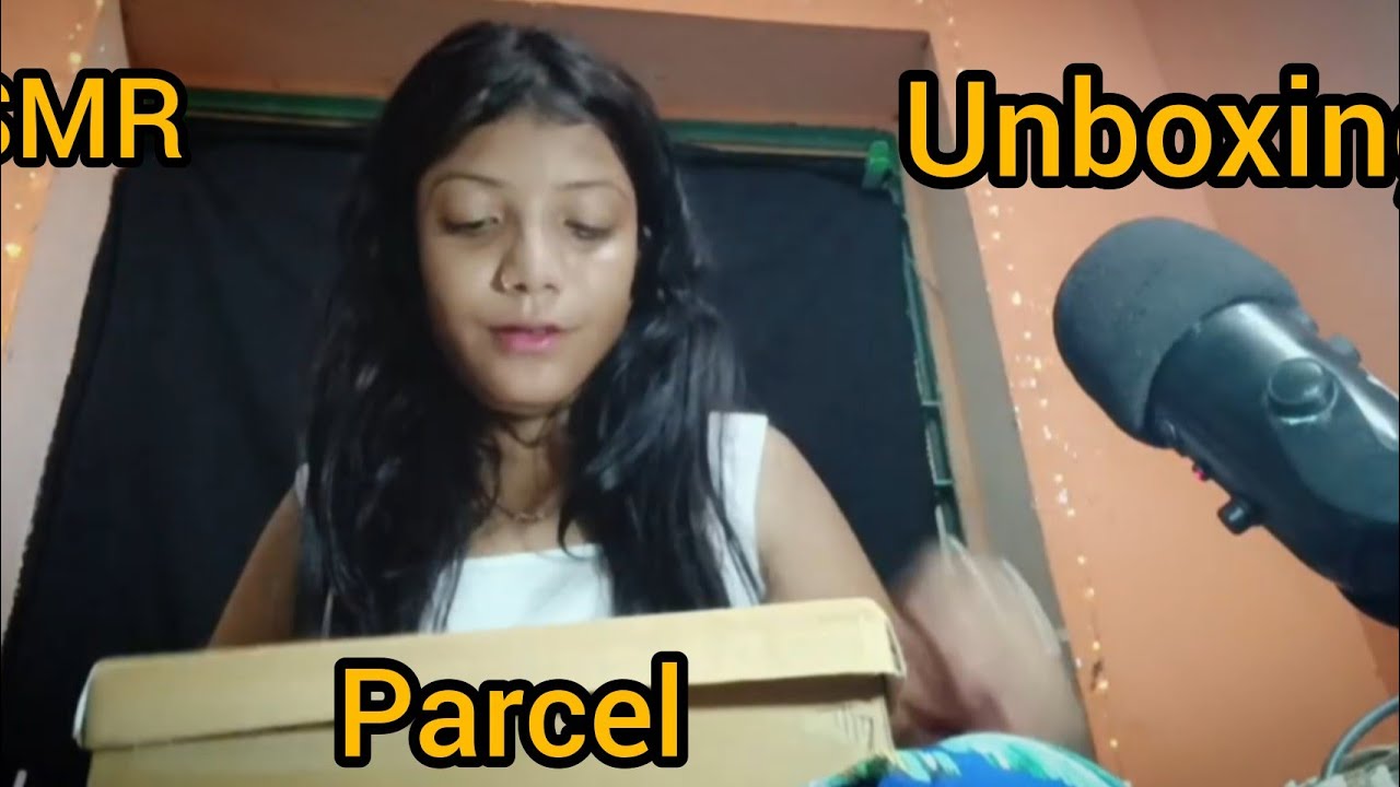 ASMR  parcel  unboxing❔😱  [ fast and aggressive ]
