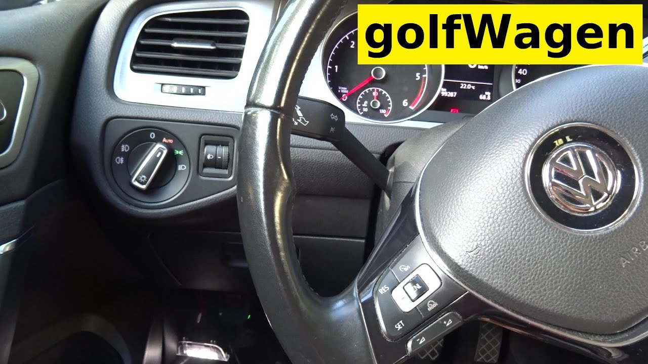 VW Golf 7 Footwell light while driving VCDS-VAG coding