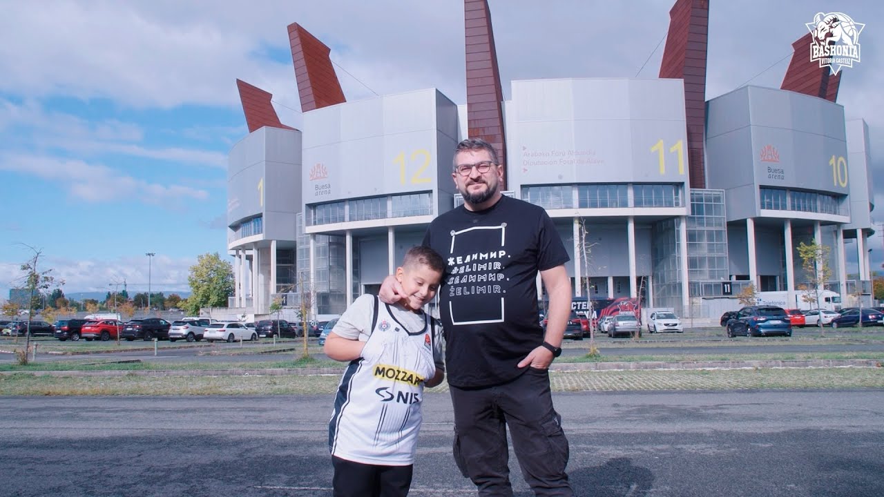 🤝Nikola and Filip, two Partizan fans who enjoyed the opening of the EuroLeague 24/25 at Buesa Arena