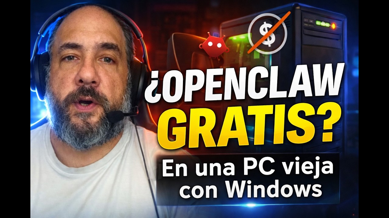 Configuramos OpenClaw GRATIS desde un viejo equipo Windows