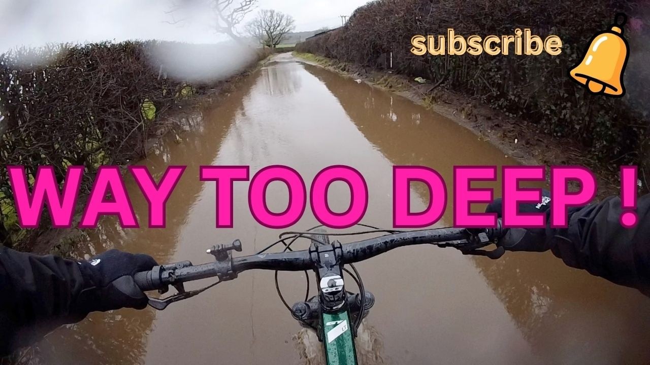 Biking through a flood & insane single track DOWNHILL... #MTB #mountainbiking #downhill