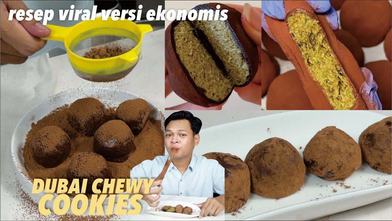MODAL 5rb an JUAL 30rb | Resep Viral DUBAI CHEWY COOKIES Versi EKONOMIS