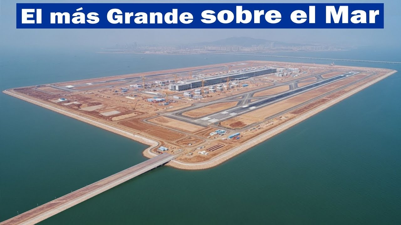 Vea c&oacute;mo China est&aacute; Construyendo el Aeropuerto m&aacute;s Grande del Mundo sobre el Mar