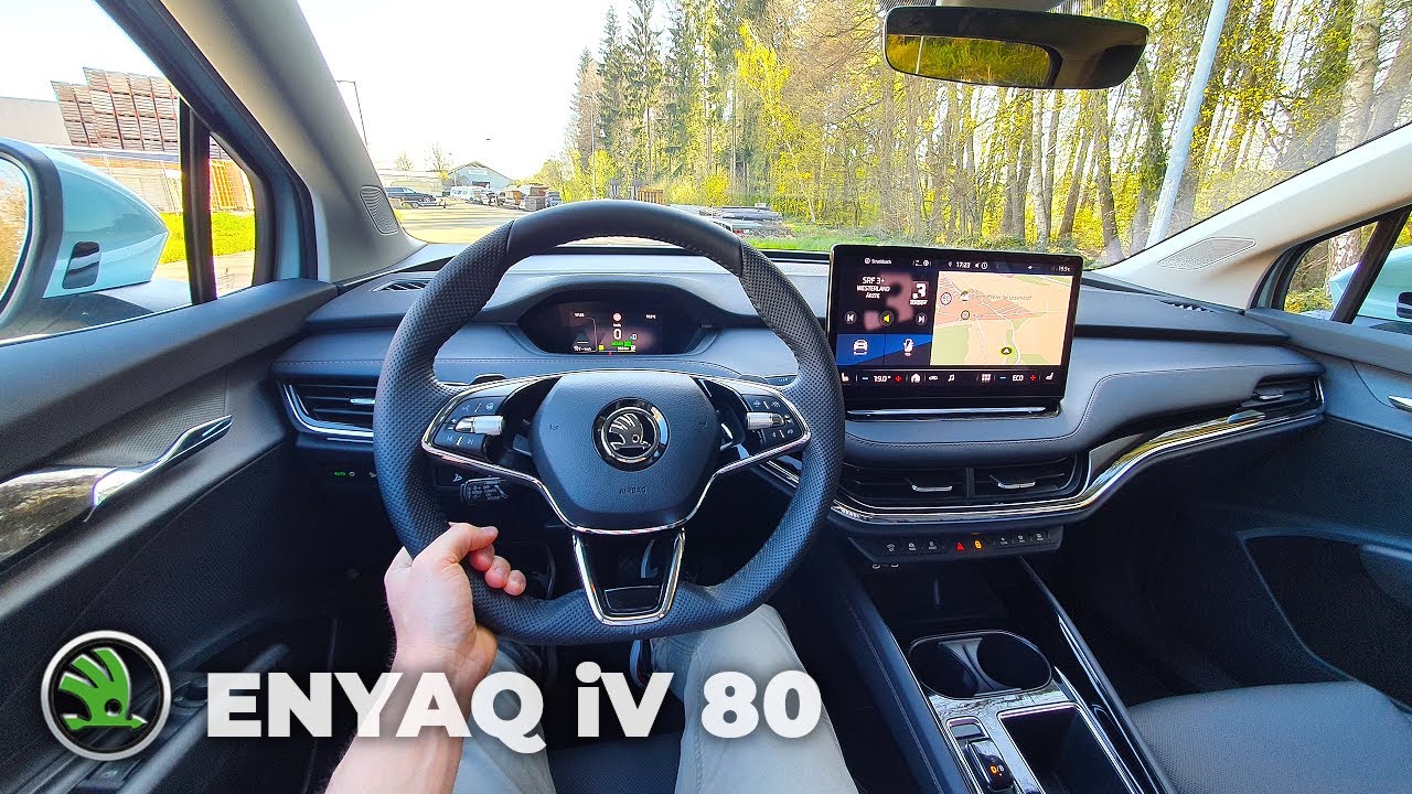 Новый Skoda Enyaq iV 80 2021 Тест-драйв Обзор POV