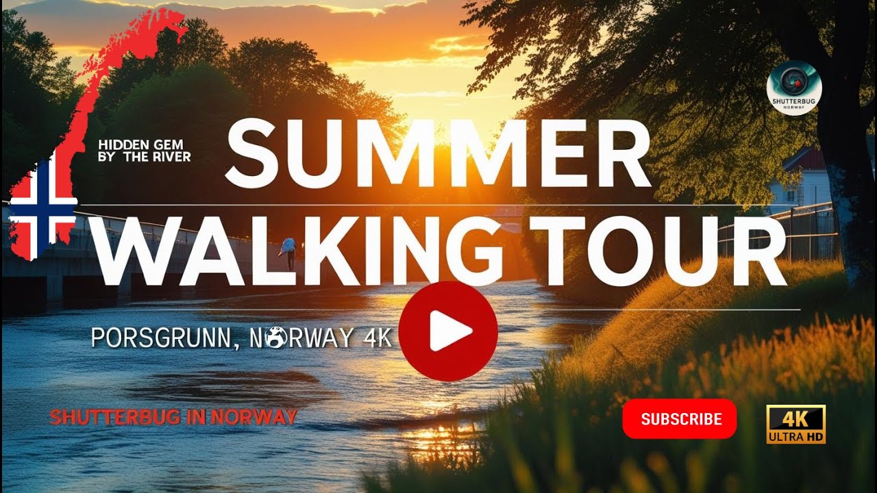 Summer Walking Tour in Porsgrunn Norway 4KI by Shutterbug in Norway – Hidden Gem by the River