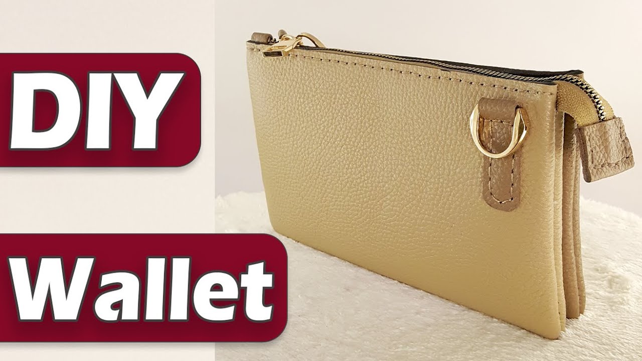 How to Make Wallet // Make Leather Wallet // DIY