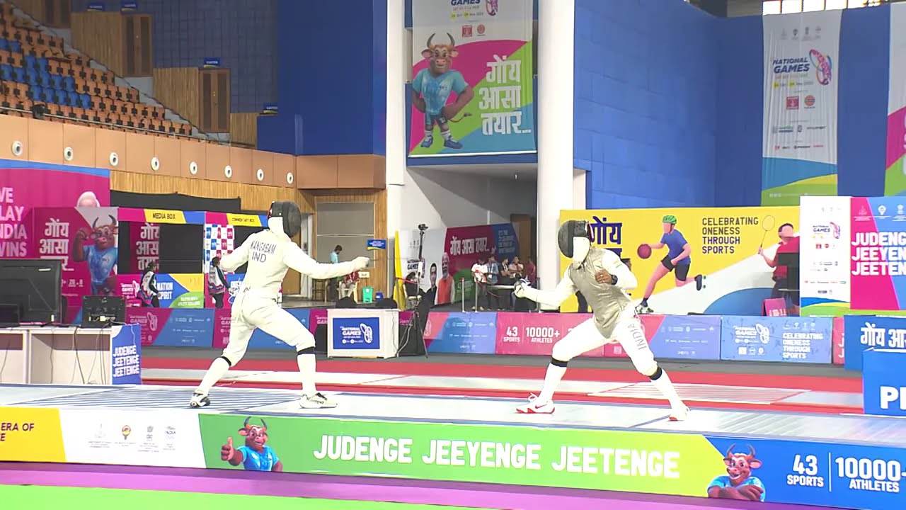 Fencing 🤺 Men's Foil Team FINAL, Manipur vs SSCB | 37th National Games, Goa | DD Sports