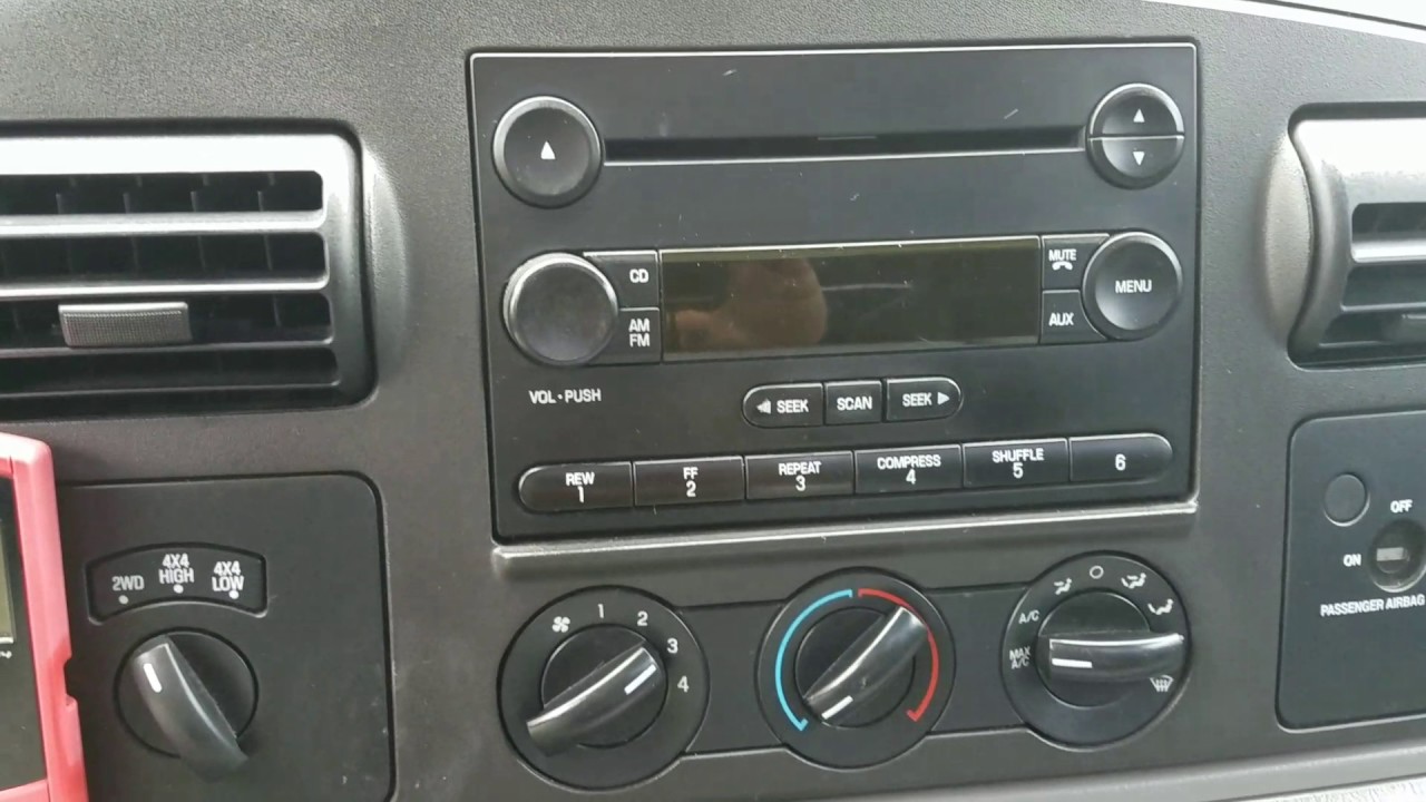 06 F250 Stereo removal