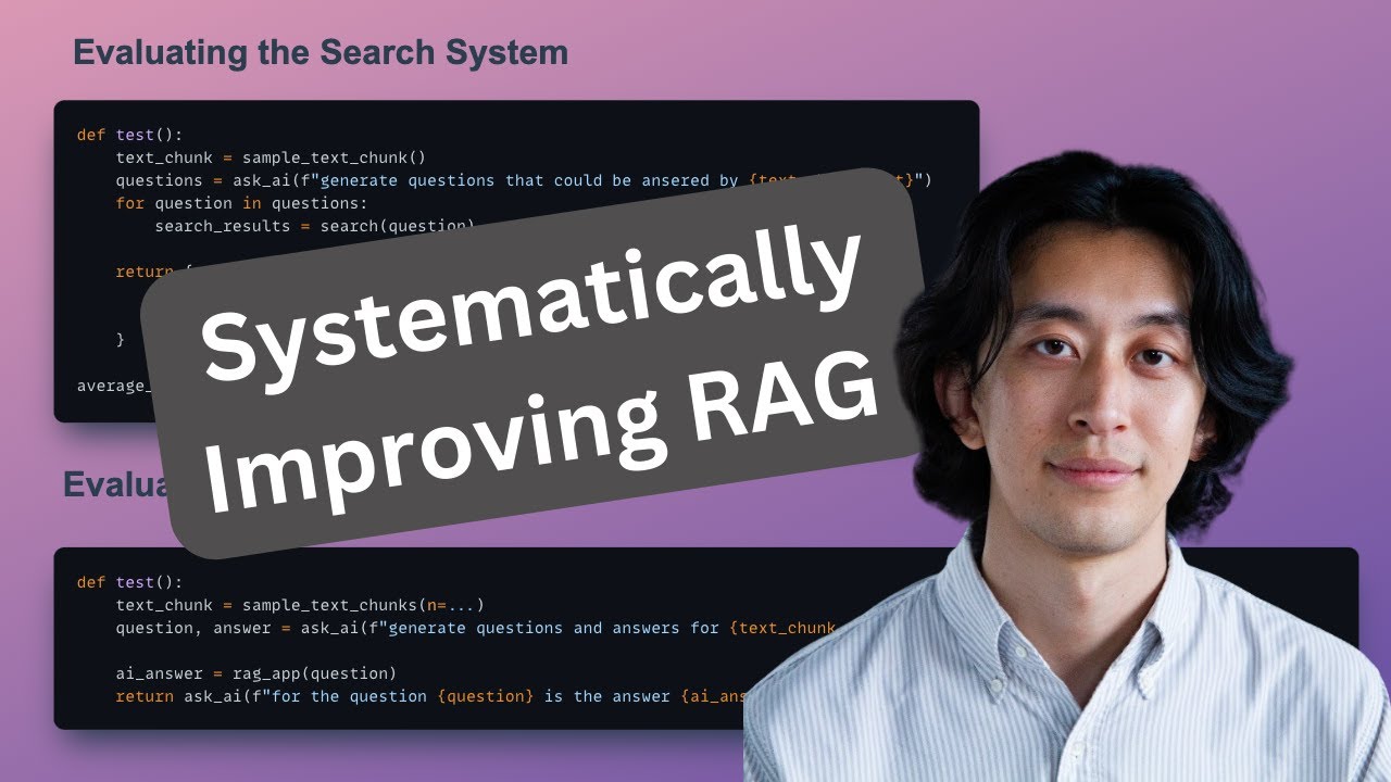 Systematically improving RAG applications