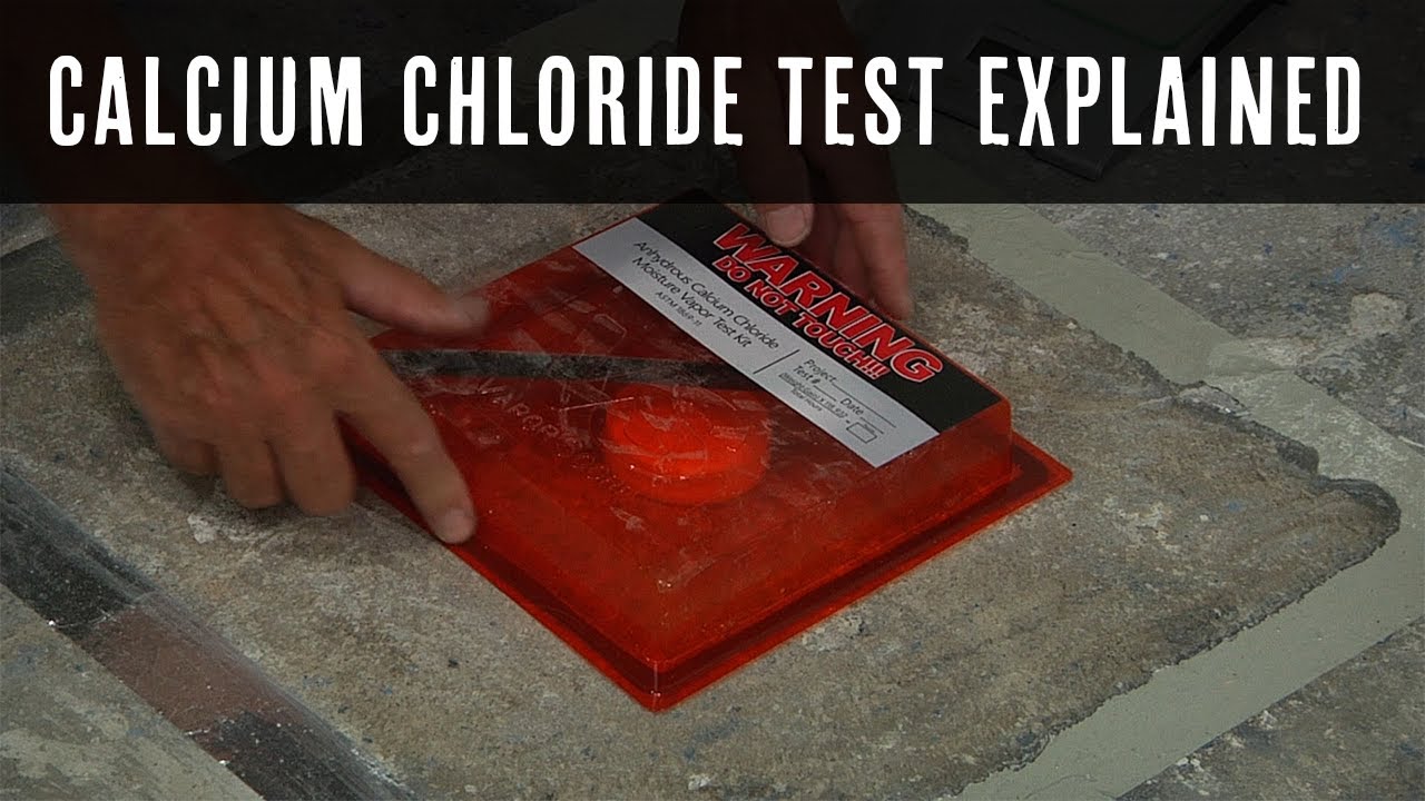 How to Test Your Concrete Subfloor for Moisture - (Calcium Chloride Test)