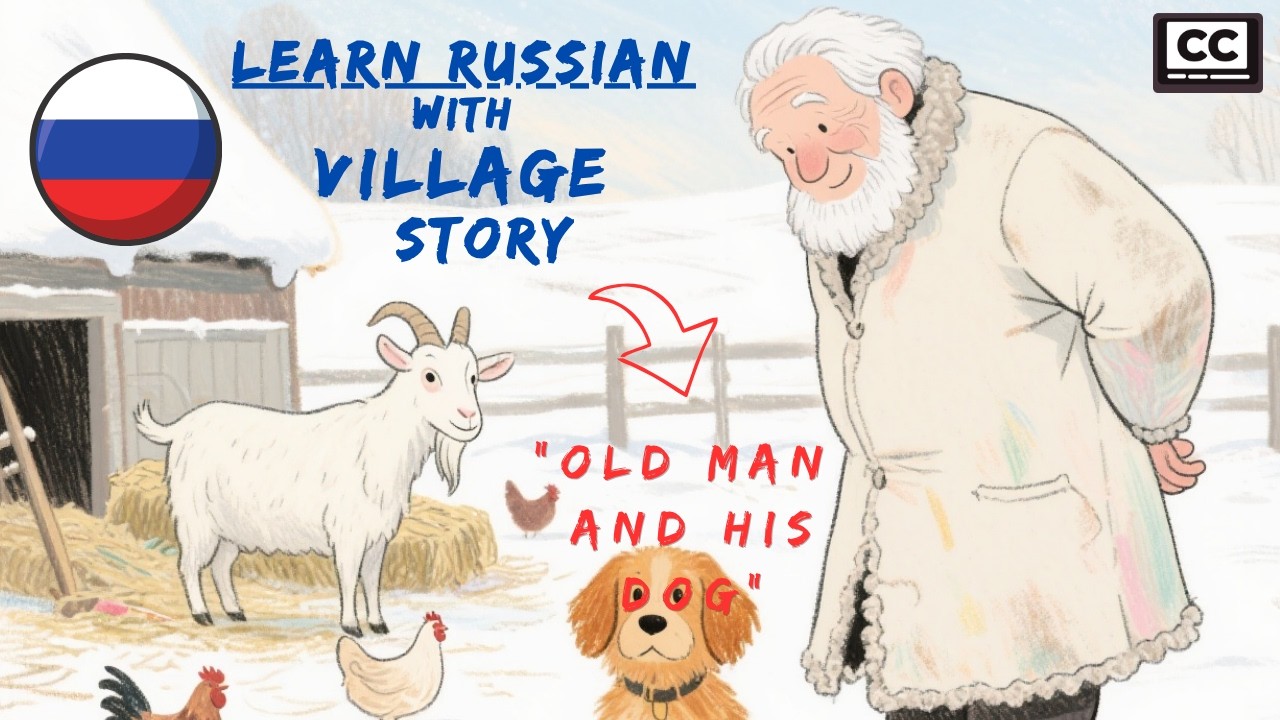 B1 Russian storytelling : Old man and his dog #learnrussian #russianlanguage