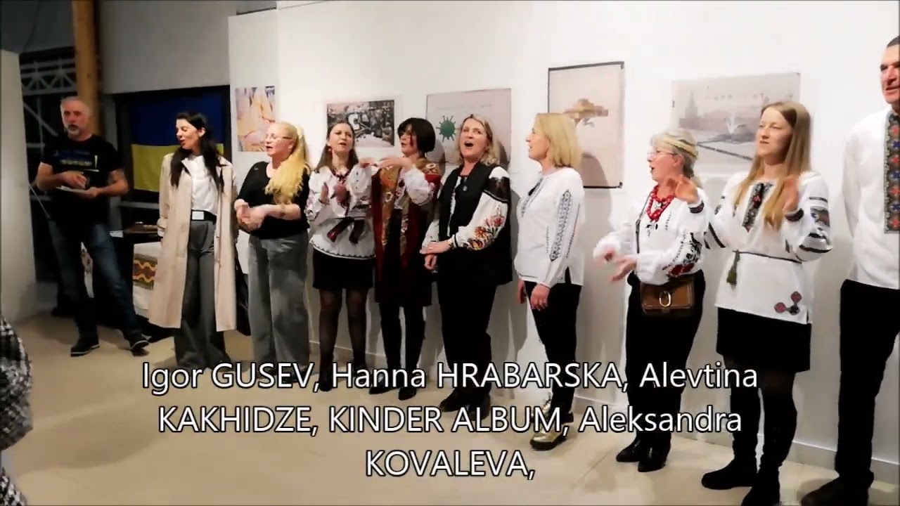 Vernissage de l'exposition 'Créer sous les décombres'