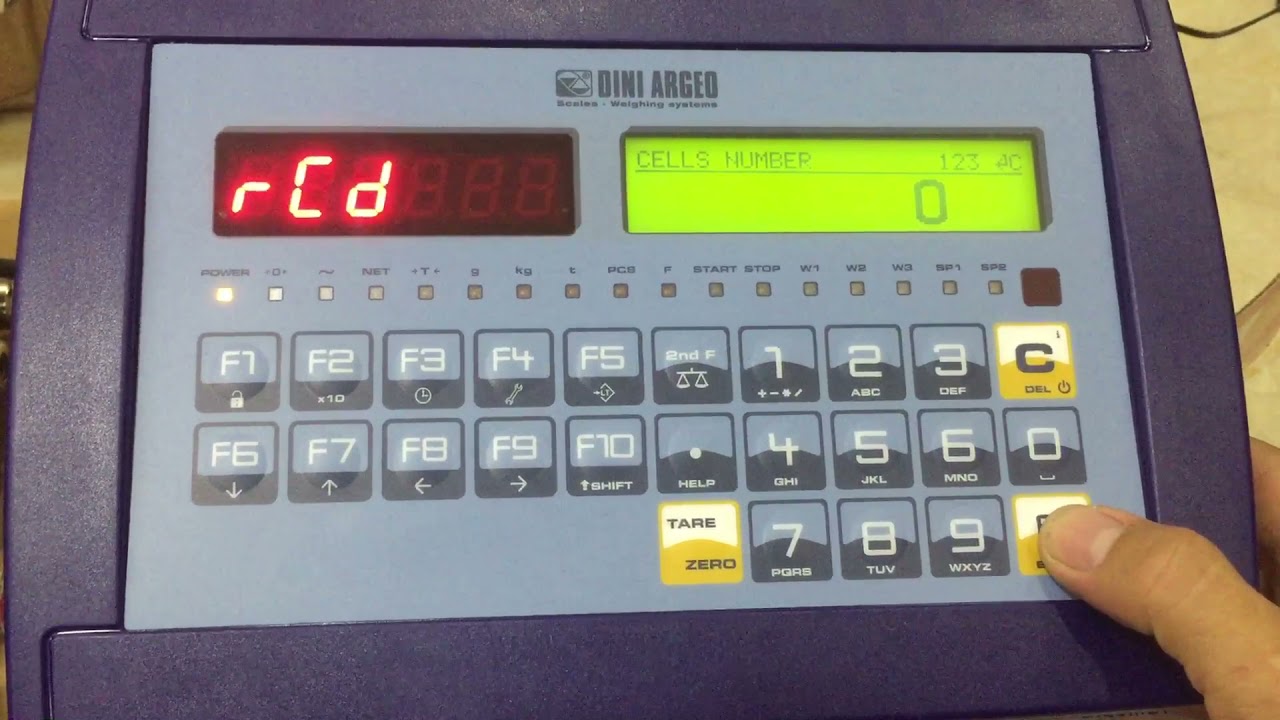 Đầu cân Dini Argeo 3590E - Analog - Digital
- Khai báo loadcell.
- Hiệu chuẩn cân.