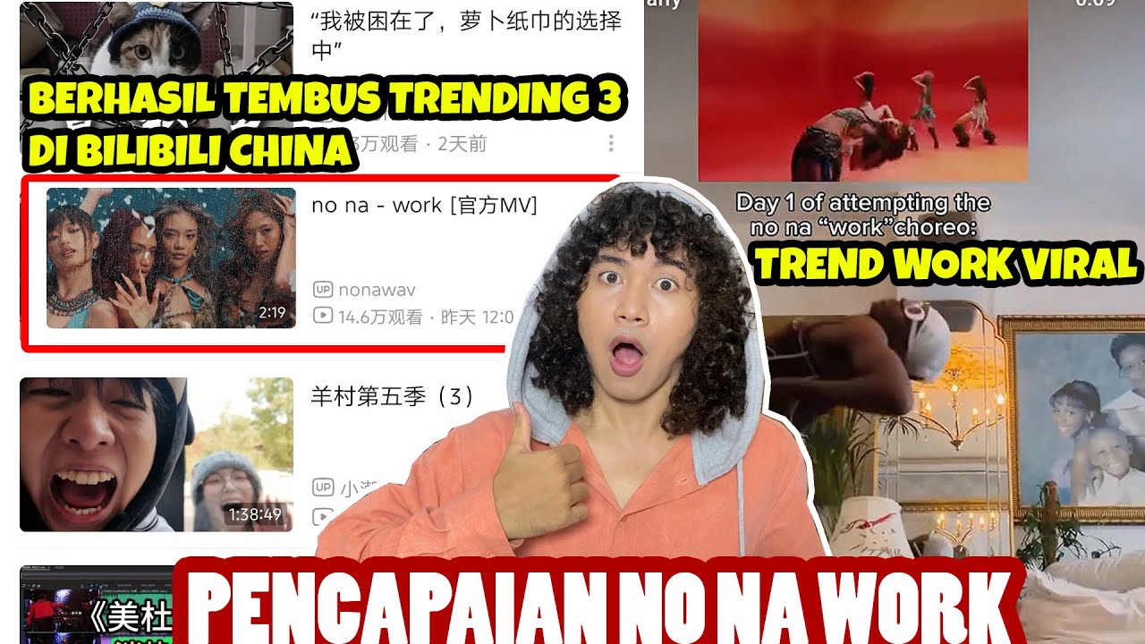 No Na Work Tembus Pasar China dan Trendnya Viral di Tiktok !! Pencapaian2 dan Chart No Na Work
