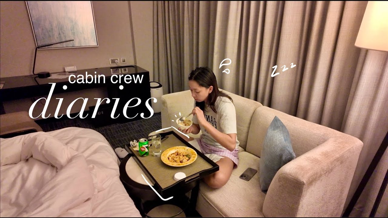 the cabin crew life: red-eye flights, shopping, sleeping 😴 🛌