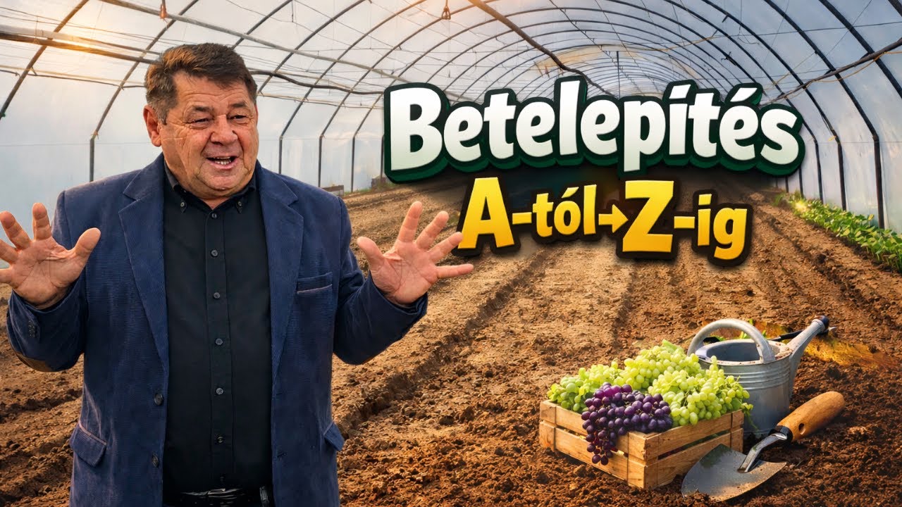 SZŐLŐ BETELEPITÉSE A FÓLIAHÁZBAN / MIT TEHETÜNK A BŐ TERMÉS ELÉRÉSÉHEZ / KIHAGYHATATLAN MŰVELETEK!!!