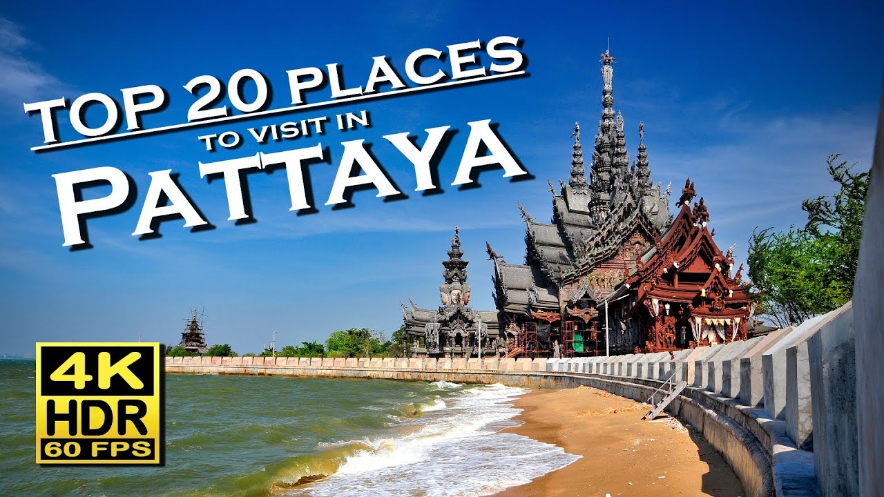 TOP 20 places to visit in Pattaya , Thailand 4K 60fps HDR  Dolby Atmos 💖 Walking Tour 👀 Chon Buri 🇹🇭