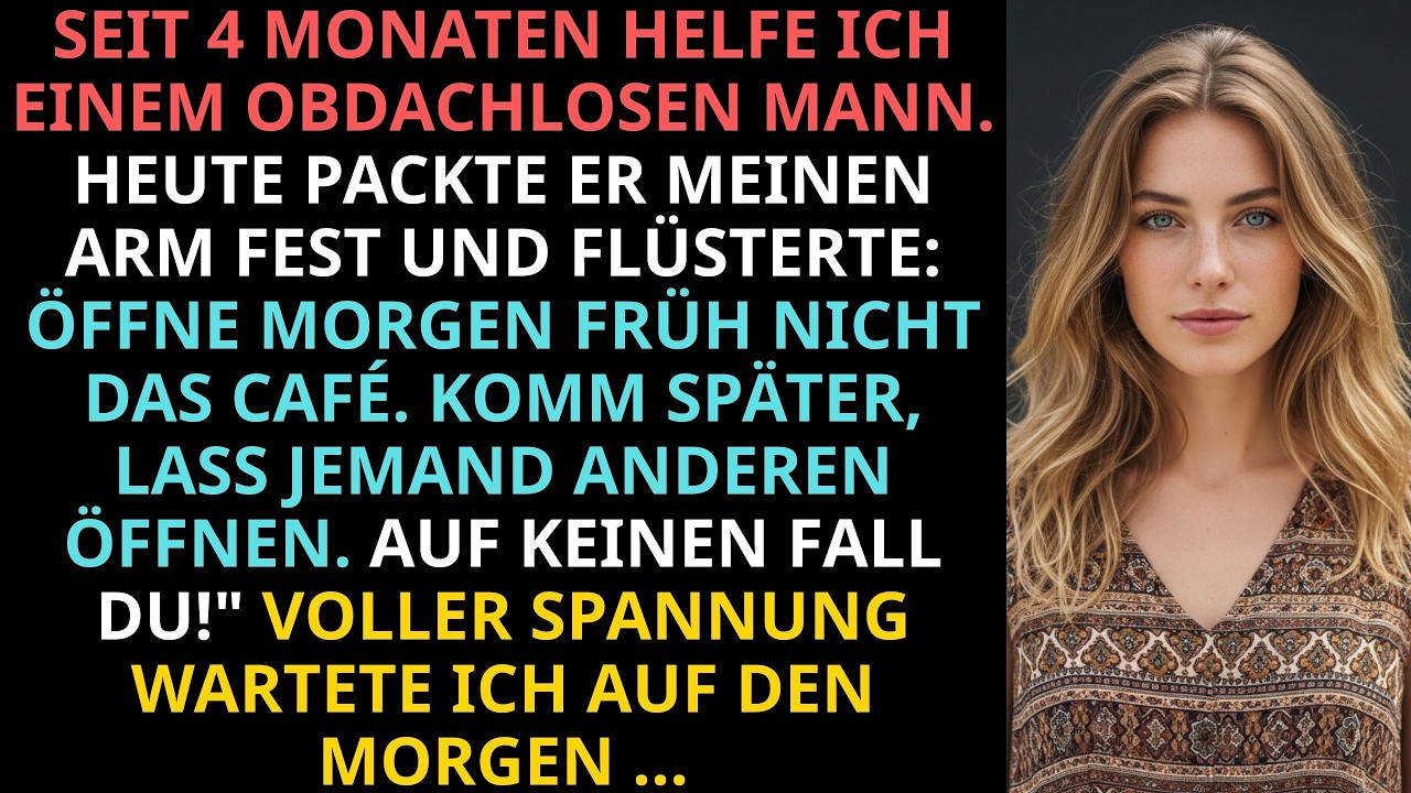 „Öffne morgen früh nicht das Café. Komm später, lass jemand anderen öffnen. Auf keinen Fall du“