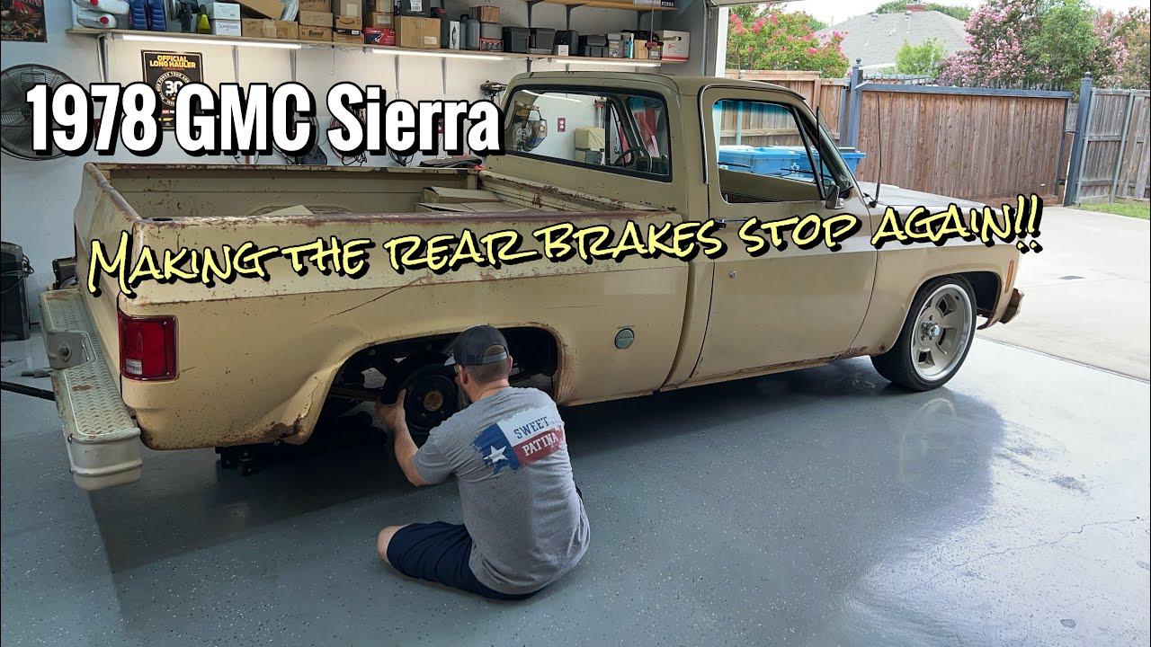 Drum brake replacement on a squarebody truck