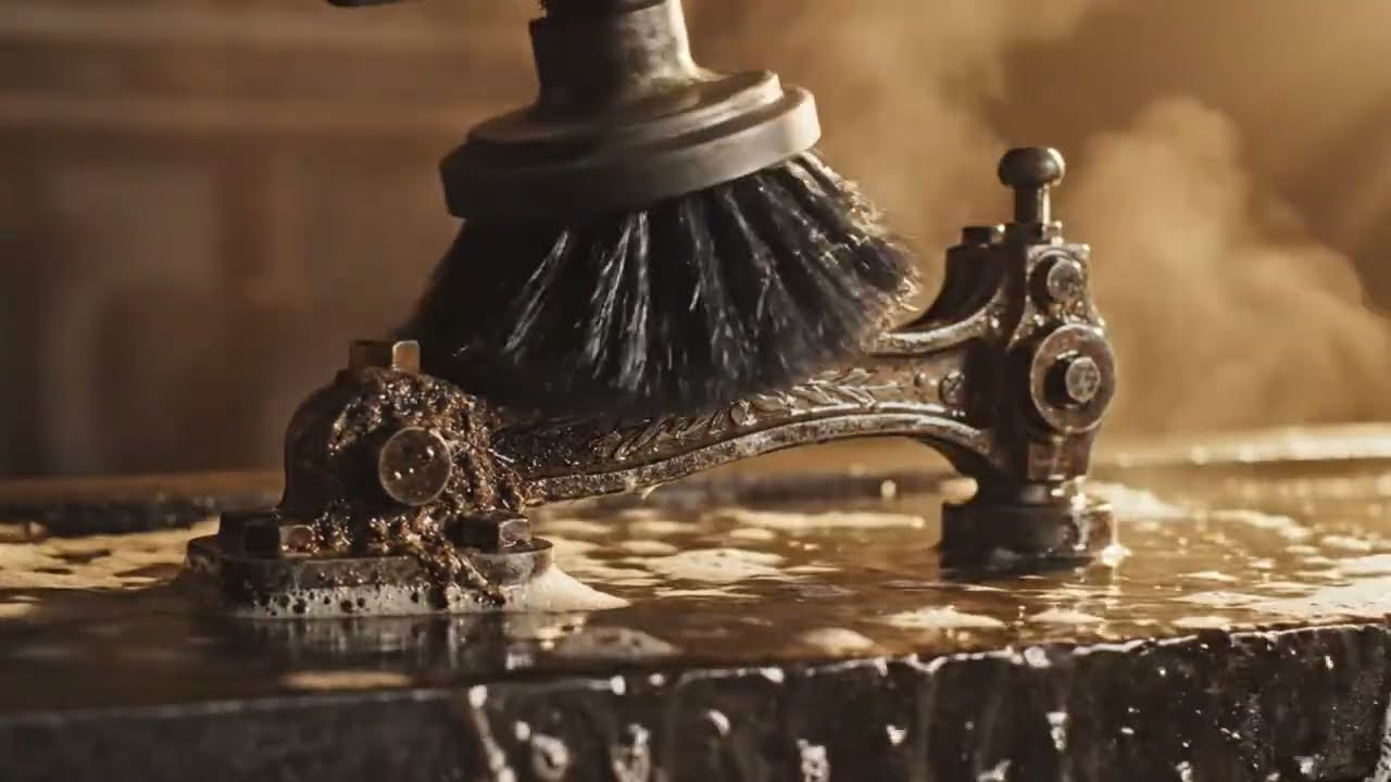 Extreme Rust Removal! Restoring  Fully Rusted Antique Machine | Satisfying Deep Cleaning & Polishing