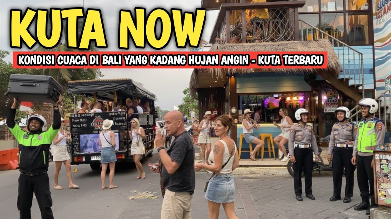 SUASANA TERBARU DI KUTA BALI SEBELUM HUJAN 